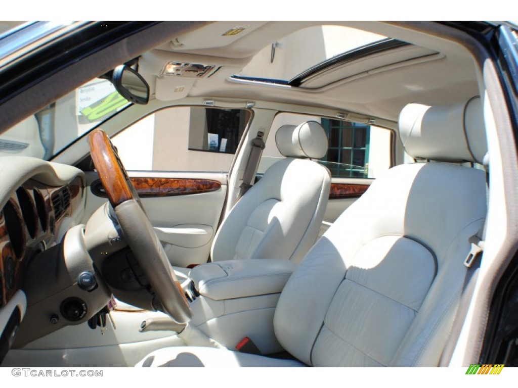 2002 XJ Vanden Plas - Anthracite Metallic / Ivory photo #21