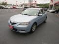 2008 Icy Blue Metallic Mazda MAZDA3 i Sport Sedan  photo #3