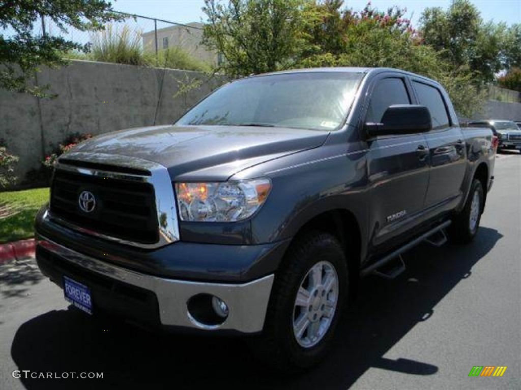 2010 Tundra SR5 CrewMax 4x4 - Slate Gray Metallic / Graphite Gray photo #2