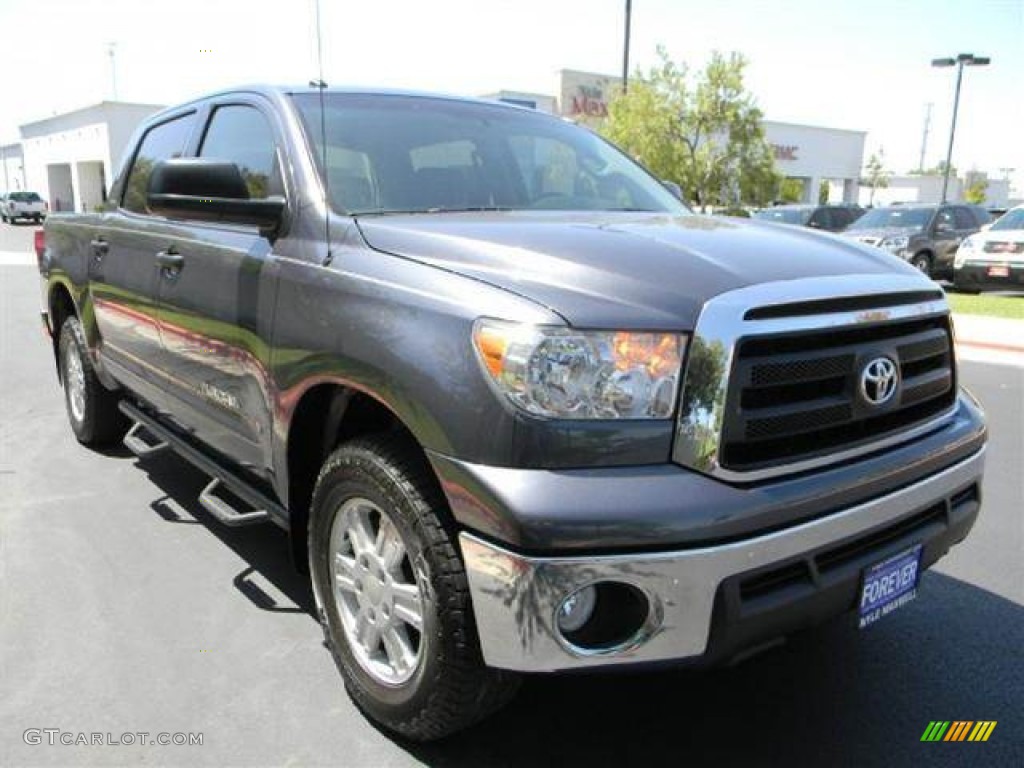 2010 Tundra SR5 CrewMax 4x4 - Slate Gray Metallic / Graphite Gray photo #4