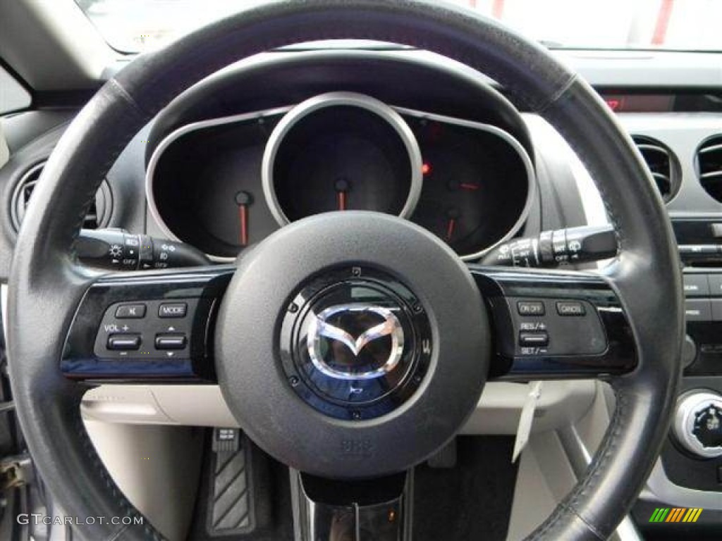 2007 Mazda CX-7 Grand Touring Sand Steering Wheel Photo #71509934