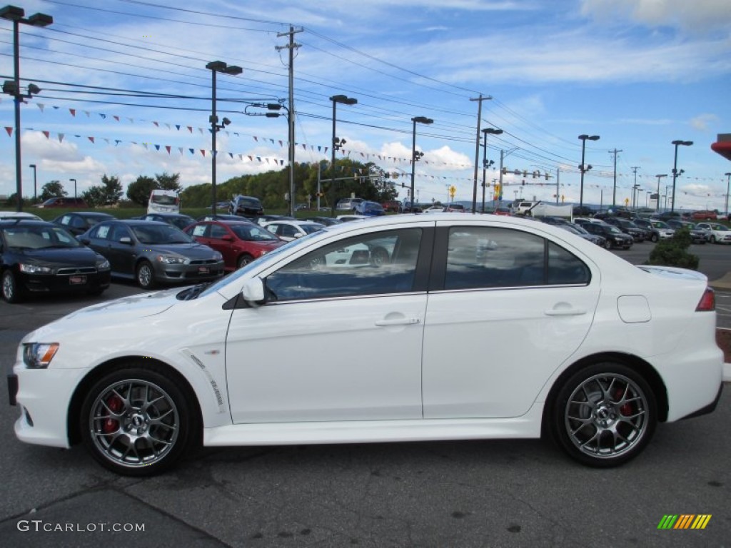 Wicked White 2013 Mitsubishi Lancer Evolution MR Exterior Photo #71510597