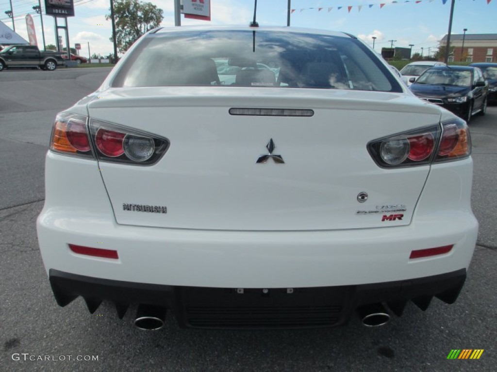 2013 Lancer Evolution MR - Wicked White / Black photo #4