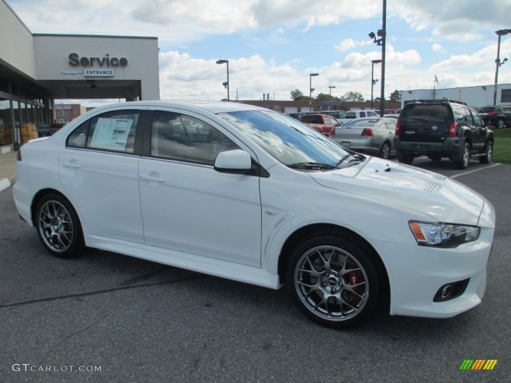 Wicked White 2013 Mitsubishi Lancer Evolution MR Exterior Photo #71510654