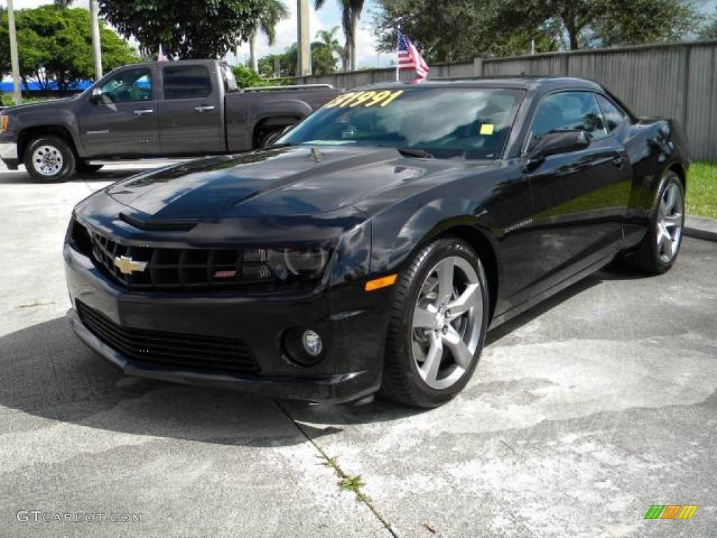 2012 Camaro SS/RS Coupe - Black / Black photo #7