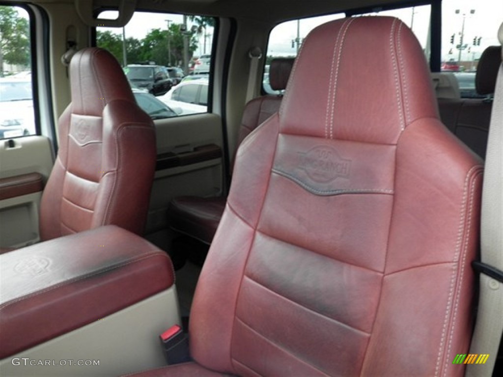 2010 F350 Super Duty King Ranch Crew Cab 4x4 Dually - Oxford White / Chaparral Leather photo #36