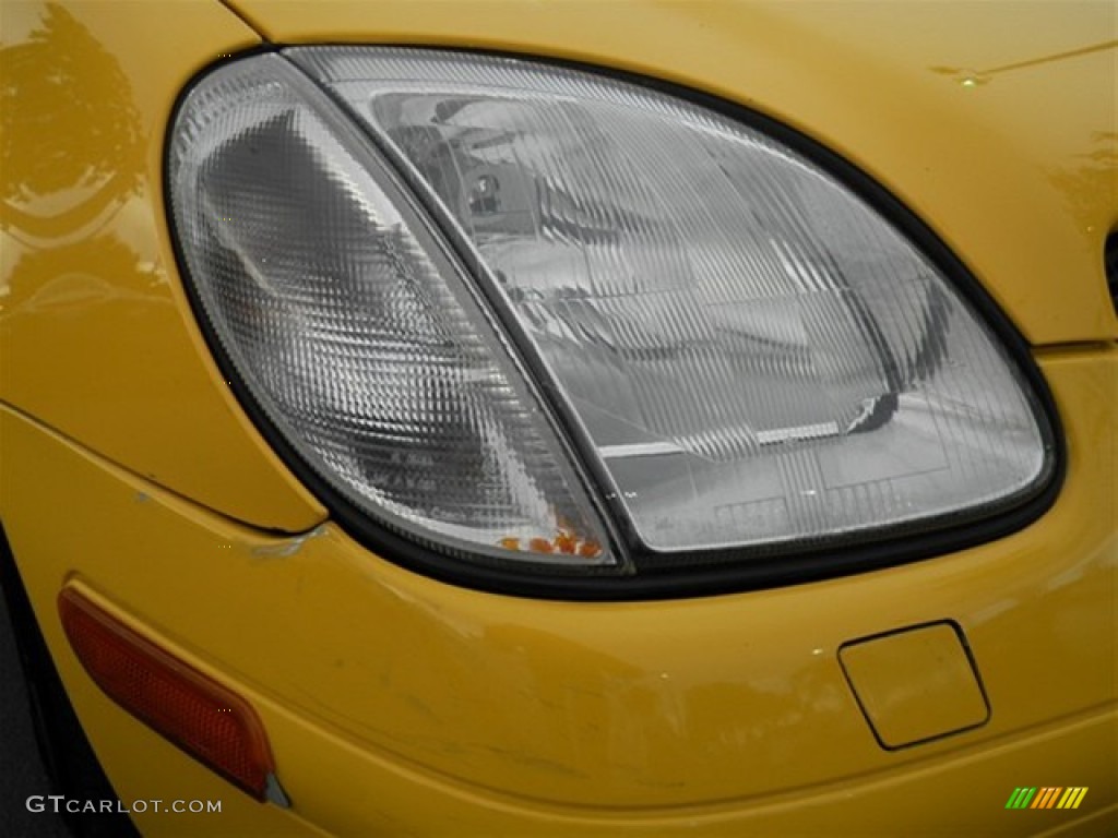 1998 SLK 230 Kompressor Roadster - Sunburst Yellow / Charcoal photo #3