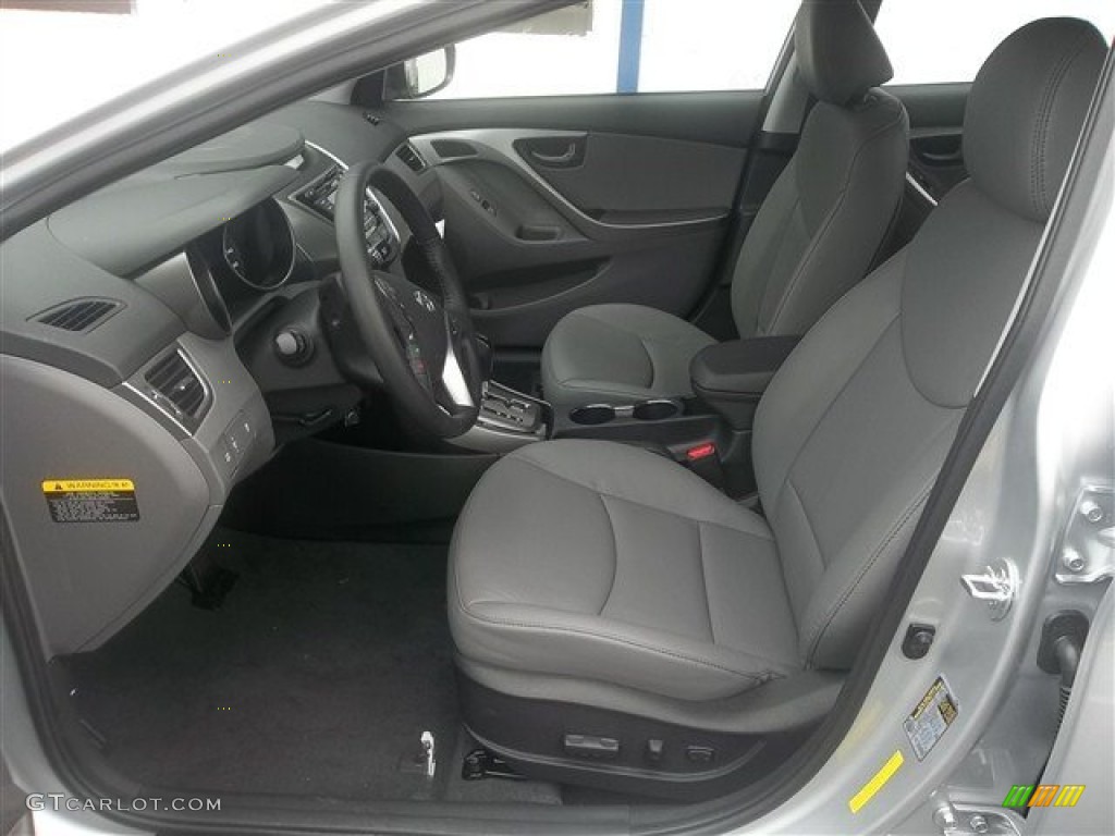 2013 Elantra Limited - Silver / Gray photo #8