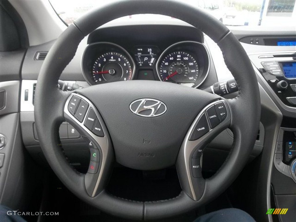 2013 Elantra Limited - Silver / Gray photo #9