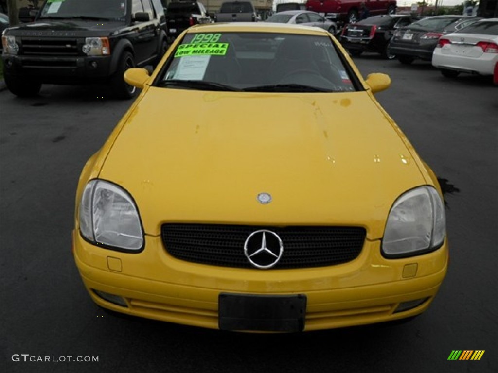 1998 SLK 230 Kompressor Roadster - Sunburst Yellow / Charcoal photo #7