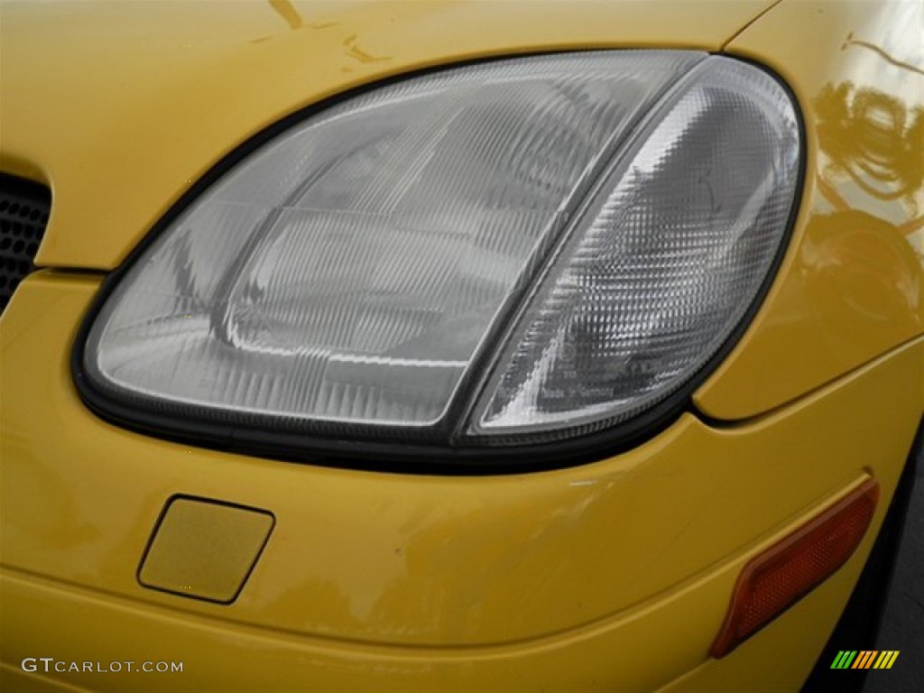 1998 SLK 230 Kompressor Roadster - Sunburst Yellow / Charcoal photo #10
