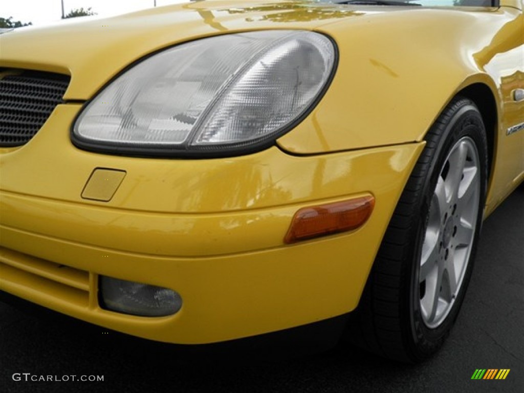 1998 SLK 230 Kompressor Roadster - Sunburst Yellow / Charcoal photo #11