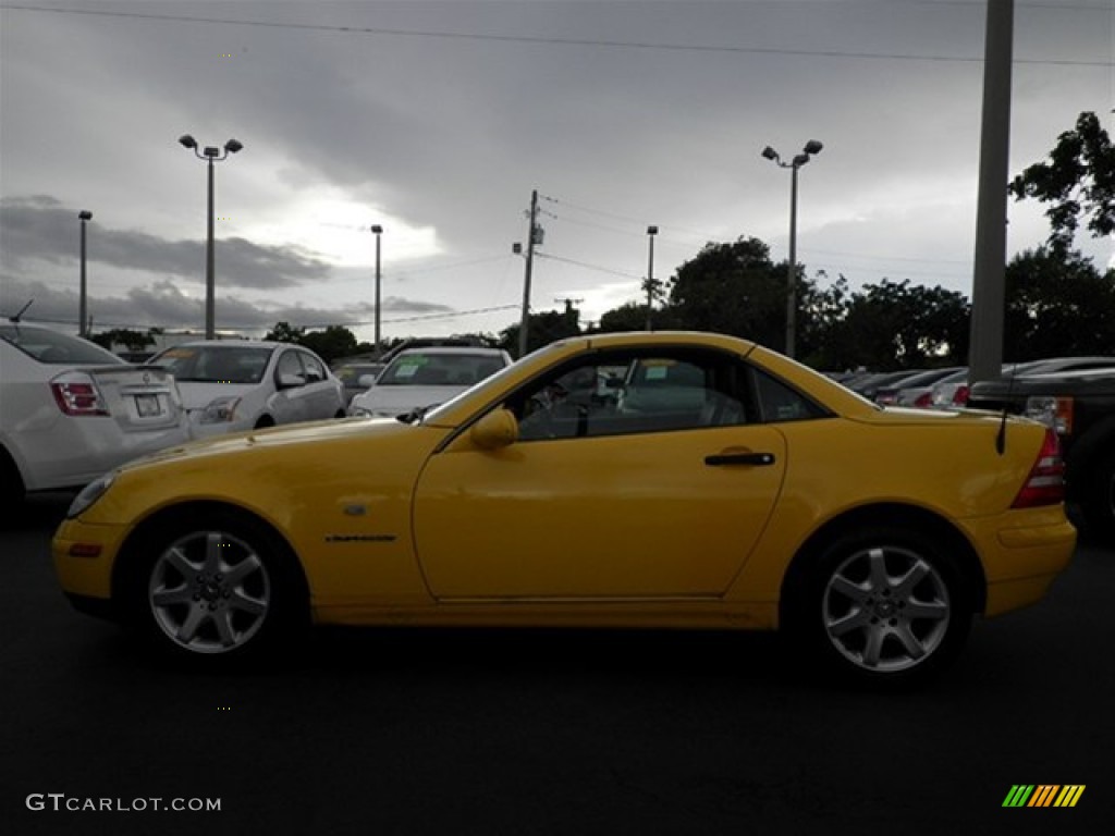 1998 SLK 230 Kompressor Roadster - Sunburst Yellow / Charcoal photo #13