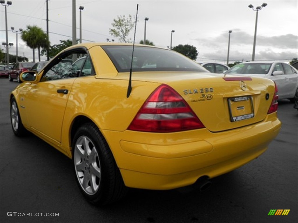 1998 SLK 230 Kompressor Roadster - Sunburst Yellow / Charcoal photo #14