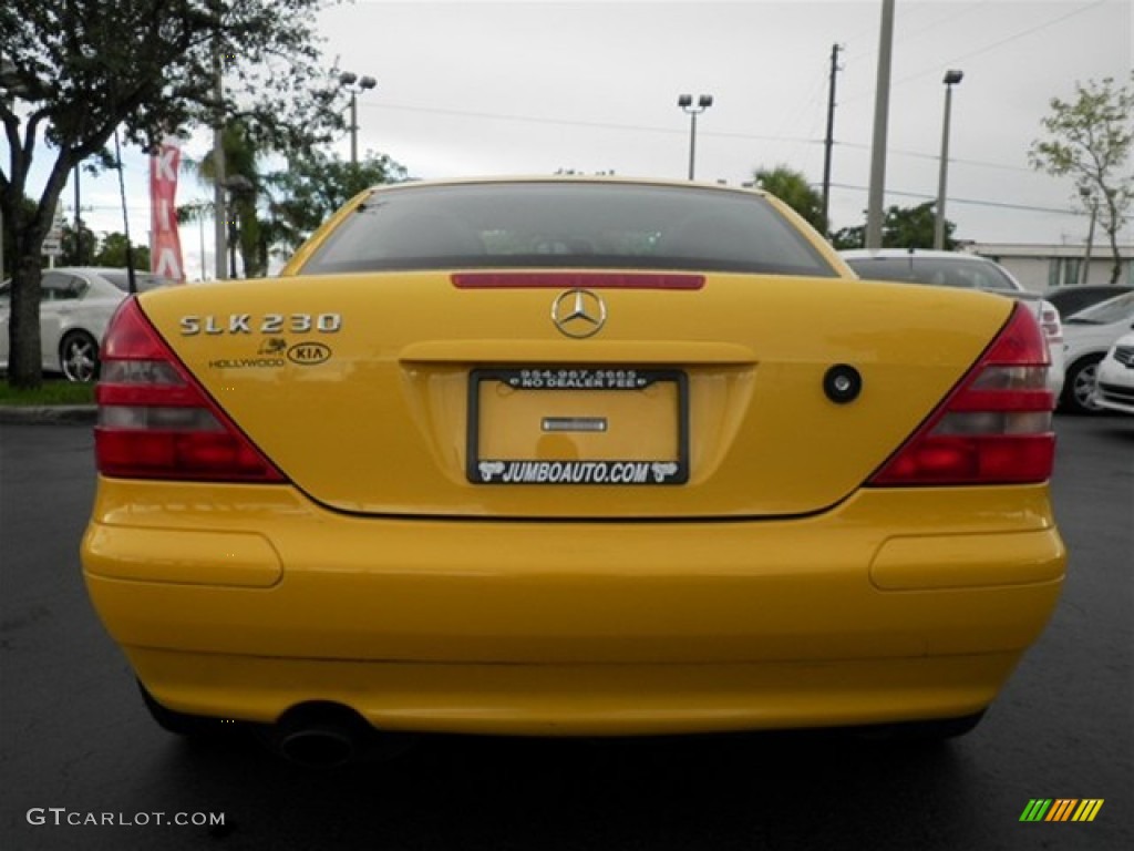 1998 SLK 230 Kompressor Roadster - Sunburst Yellow / Charcoal photo #17