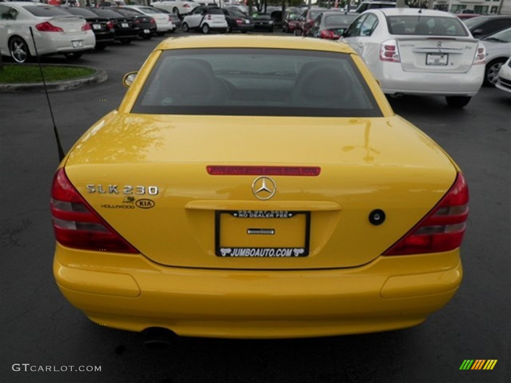 1998 SLK 230 Kompressor Roadster - Sunburst Yellow / Charcoal photo #19