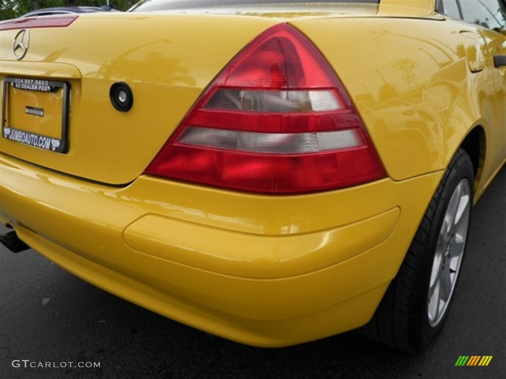 1998 SLK 230 Kompressor Roadster - Sunburst Yellow / Charcoal photo #21