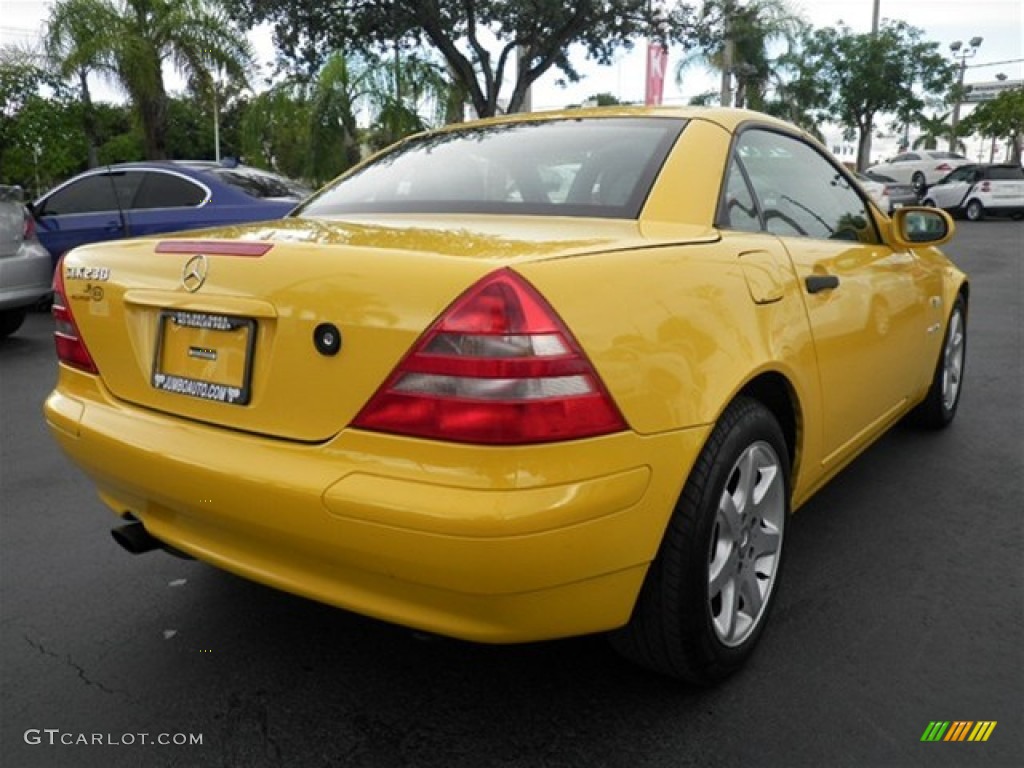 1998 SLK 230 Kompressor Roadster - Sunburst Yellow / Charcoal photo #22