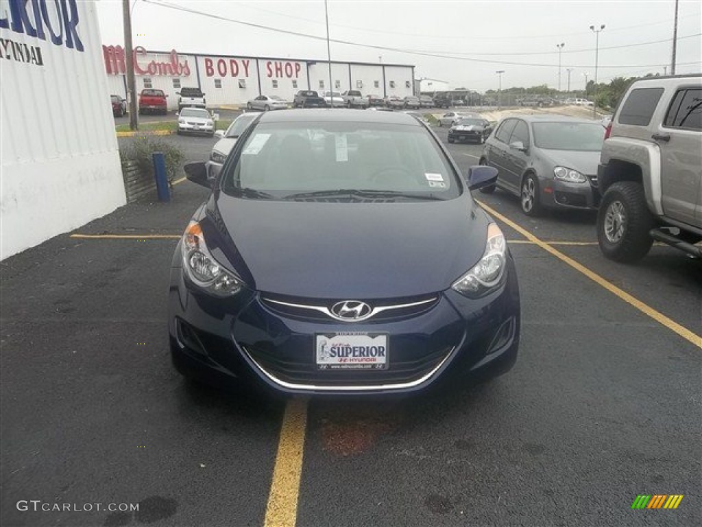 2013 Elantra GLS - Indigo Night / Beige photo #1