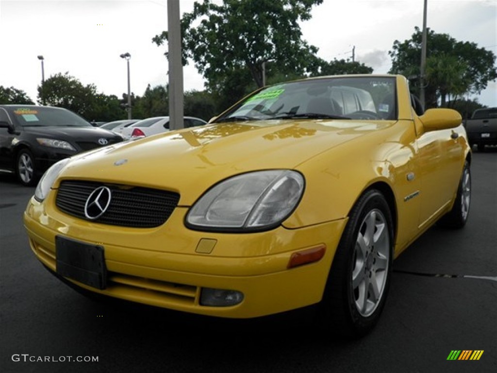 1998 SLK 230 Kompressor Roadster - Sunburst Yellow / Charcoal photo #27
