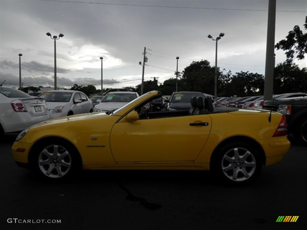 1998 SLK 230 Kompressor Roadster - Sunburst Yellow / Charcoal photo #28