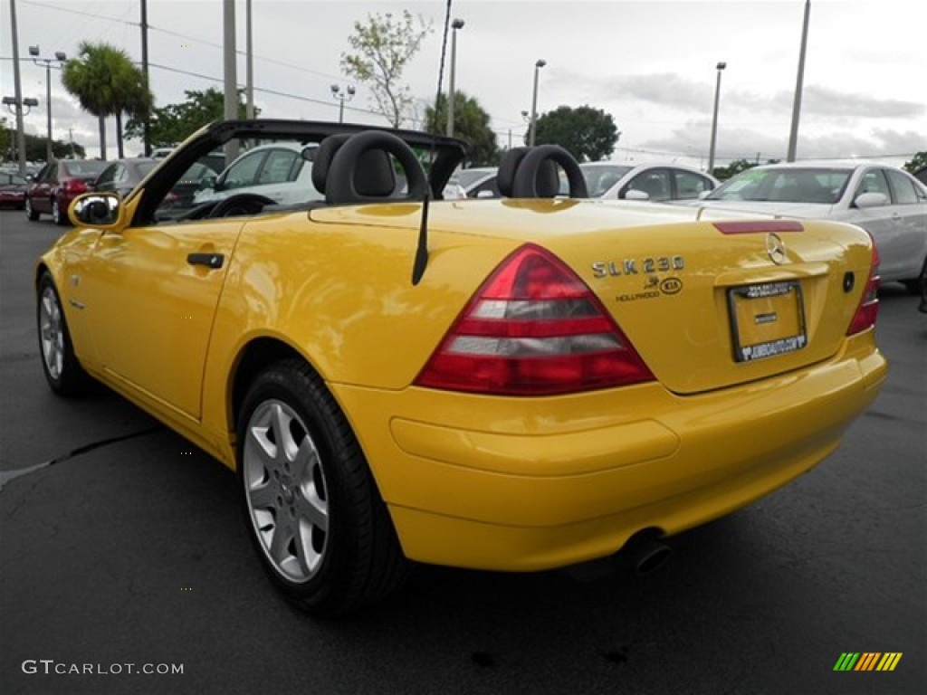 1998 SLK 230 Kompressor Roadster - Sunburst Yellow / Charcoal photo #29