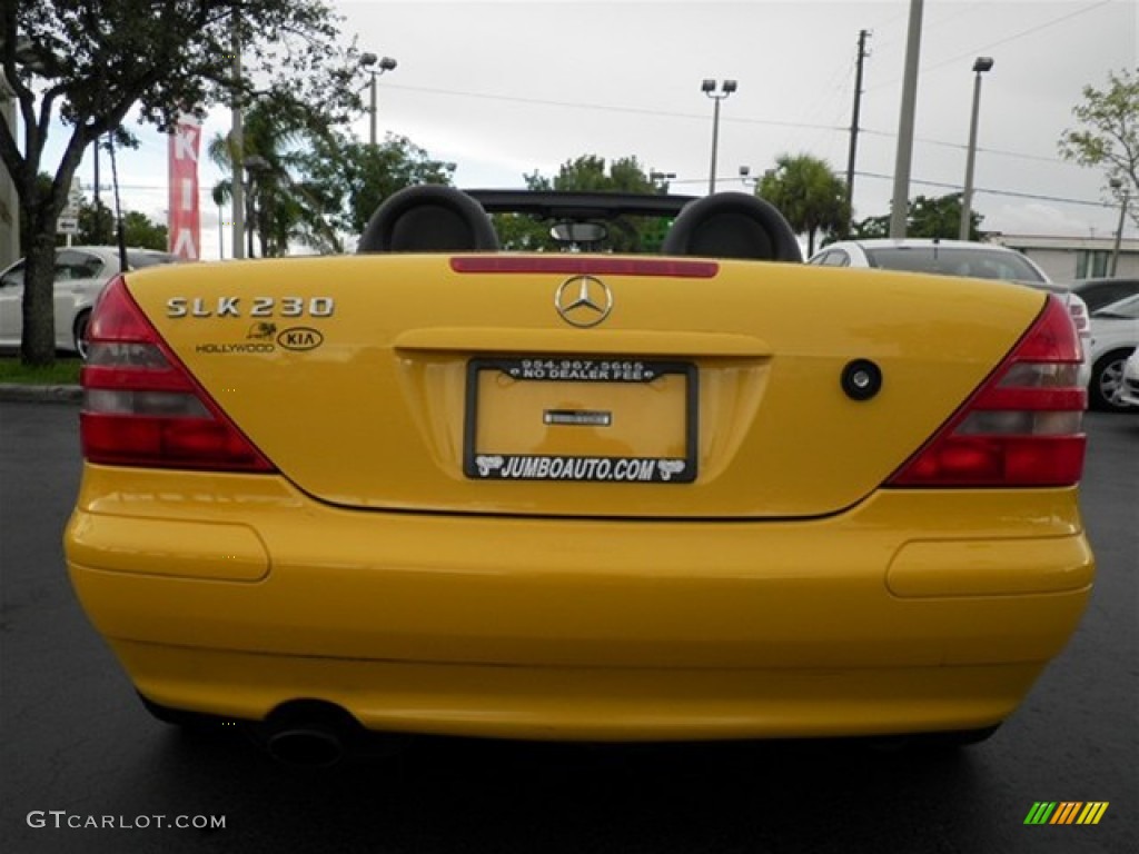 1998 SLK 230 Kompressor Roadster - Sunburst Yellow / Charcoal photo #30