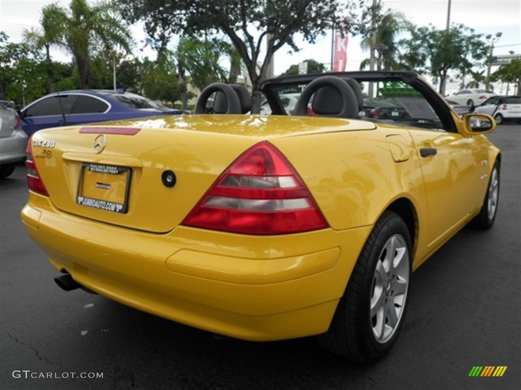 1998 SLK 230 Kompressor Roadster - Sunburst Yellow / Charcoal photo #31