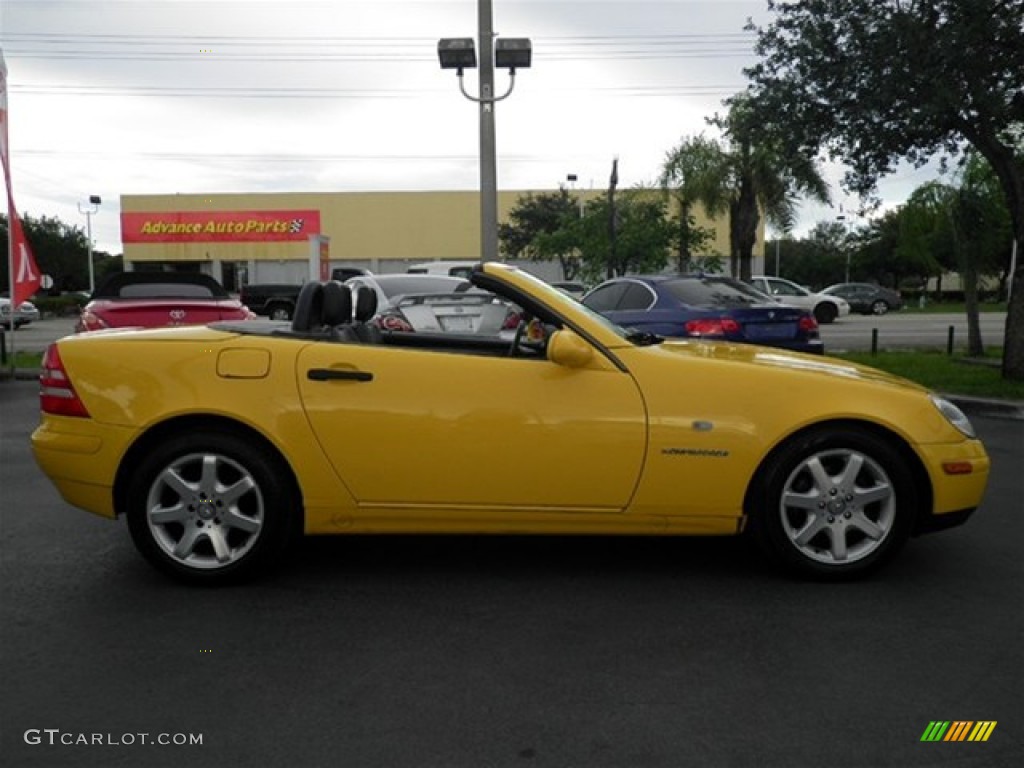 1998 SLK 230 Kompressor Roadster - Sunburst Yellow / Charcoal photo #32