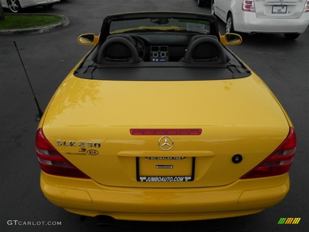 1998 SLK 230 Kompressor Roadster - Sunburst Yellow / Charcoal photo #33