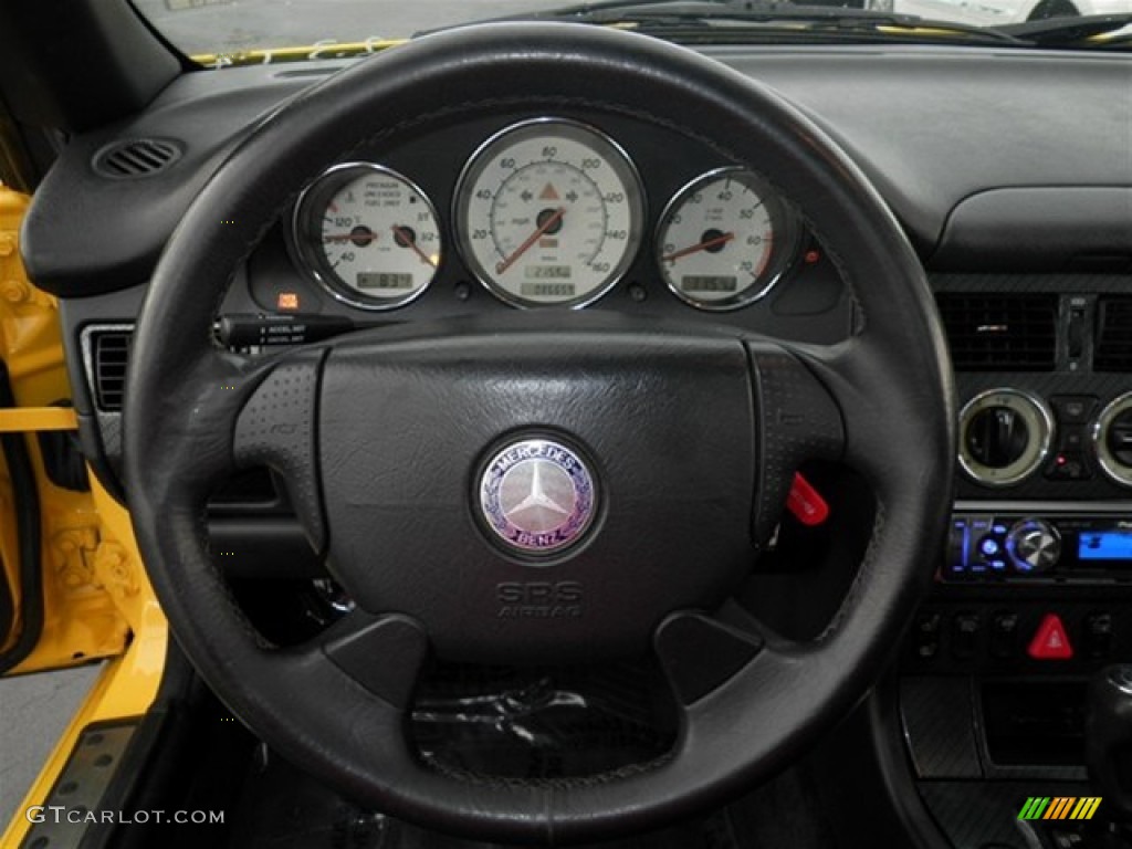 1998 Mercedes-Benz SLK 230 Kompressor Roadster Charcoal Steering Wheel Photo #71513465