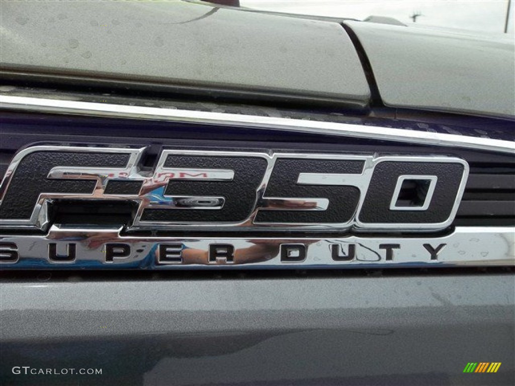 2012 F350 Super Duty Lariat Crew Cab 4x4 - Sterling Grey Metallic / Black photo #12
