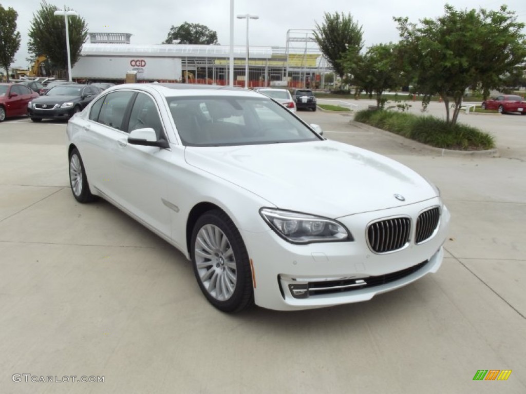 Mineral White Metallic 2013 BMW 7 Series 740Li Sedan Exterior Photo #71514362
