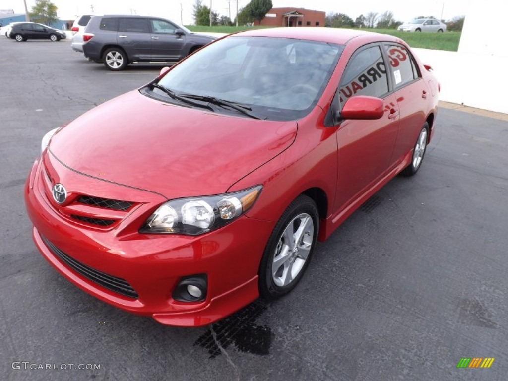 2013 Corolla S - Barcelona Red Metallic / Dark Charcoal photo #3