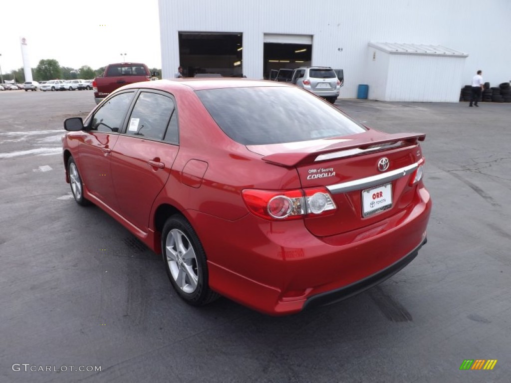 2013 Corolla S - Barcelona Red Metallic / Dark Charcoal photo #5