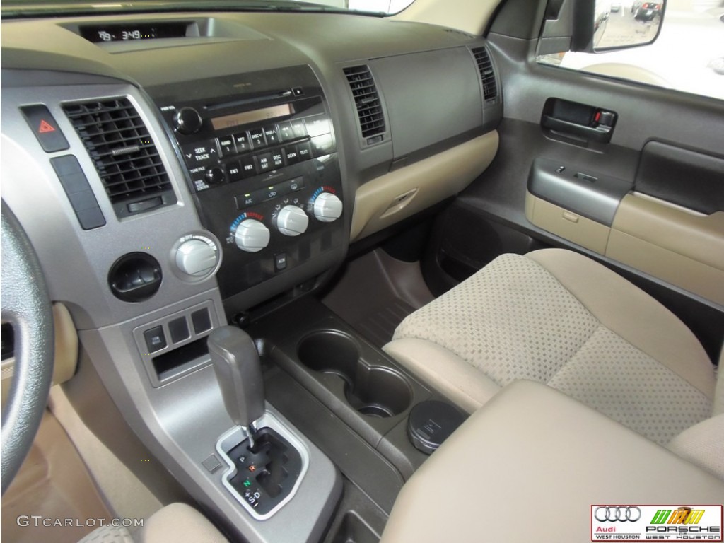 2010 Tundra CrewMax - Black / Sand Beige photo #9