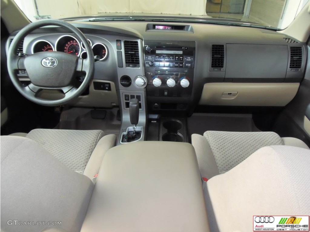 2010 Tundra CrewMax - Black / Sand Beige photo #13