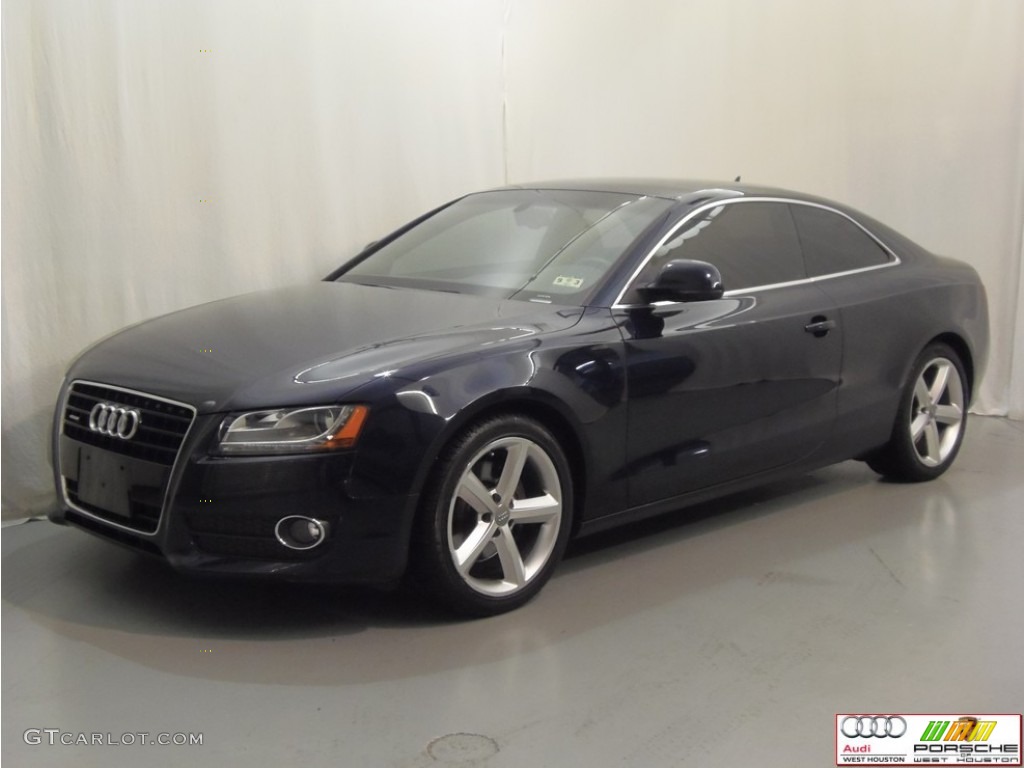 2009 A5 3.2 quattro Coupe - Deep Sea Blue Pearl / Cinnamon Brown photo #3