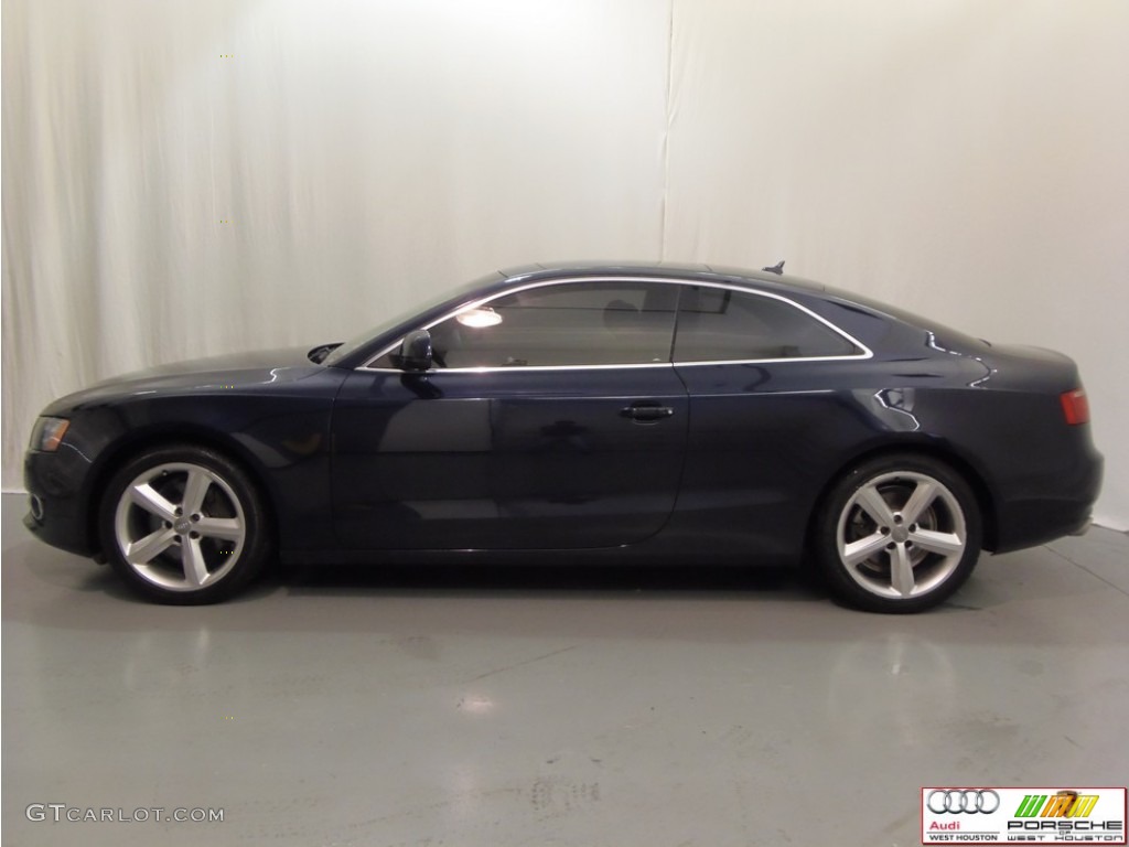 2009 A5 3.2 quattro Coupe - Deep Sea Blue Pearl / Cinnamon Brown photo #4