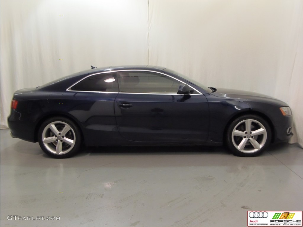 2009 A5 3.2 quattro Coupe - Deep Sea Blue Pearl / Cinnamon Brown photo #5