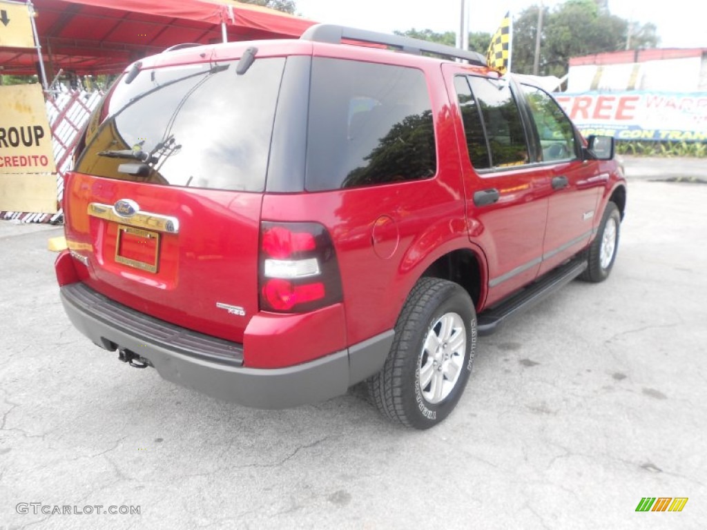 2006 Explorer XLS - Redfire Metallic / Camel photo #8