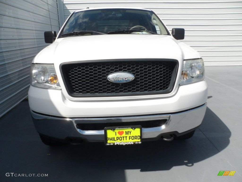 2006 F150 XLT SuperCrew 4x4 - Oxford White / Tan photo #7