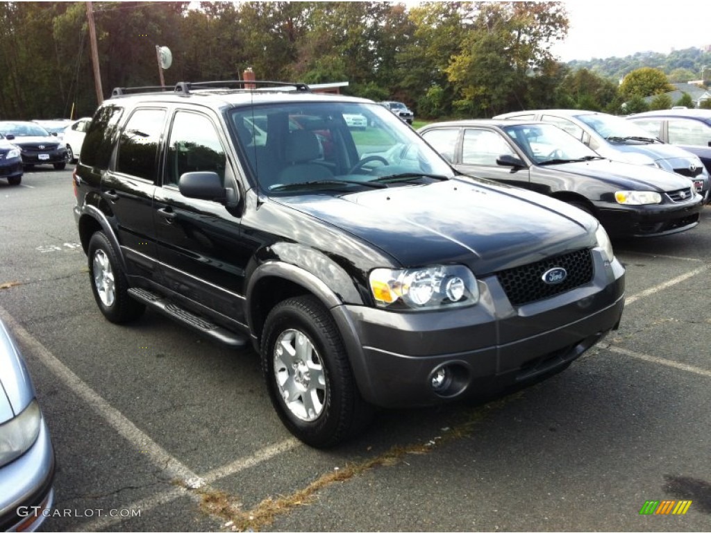 2006 Escape XLT V6 4WD - Black / Medium/Dark Flint photo #1