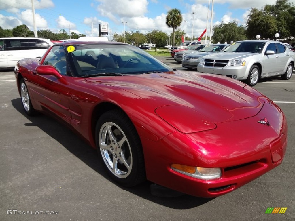 Magnetic Red II Metallic 2002 Chevrolet Corvette Coupe Exterior Photo #71520116