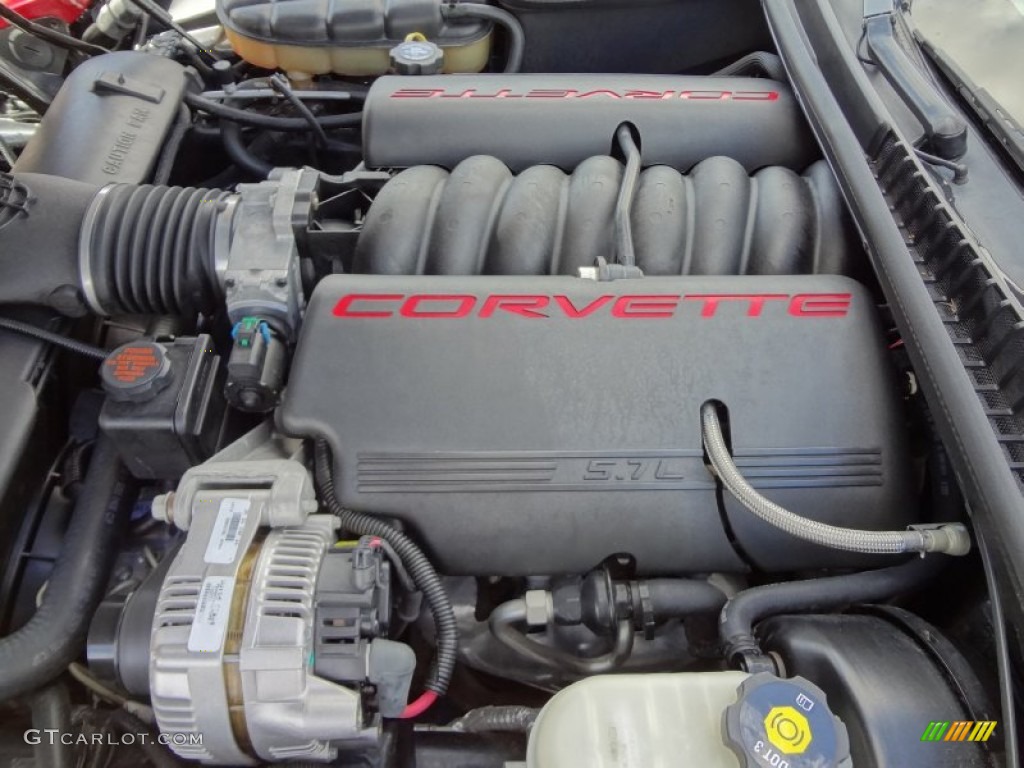 2002 Chevrolet Corvette Coupe 5.7 Liter OHV 16 Valve LS1 V8 Engine Photo #71520179