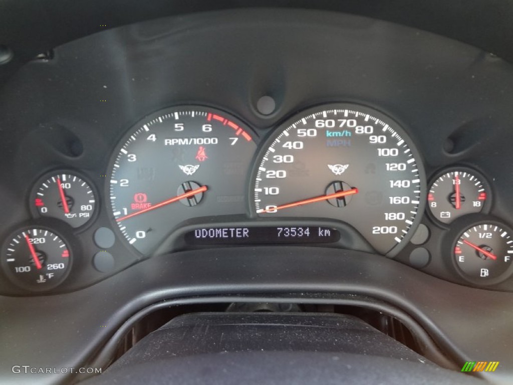 2002 Chevrolet Corvette Coupe Gauges Photo #71520203