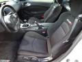 NISMO Black/Red Cloth 2010 Nissan 370Z NISMO Coupe Interior Color