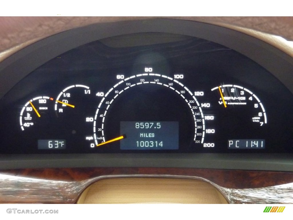 2003 Mercedes-Benz S 55 AMG Sedan Gauges Photo #71521361