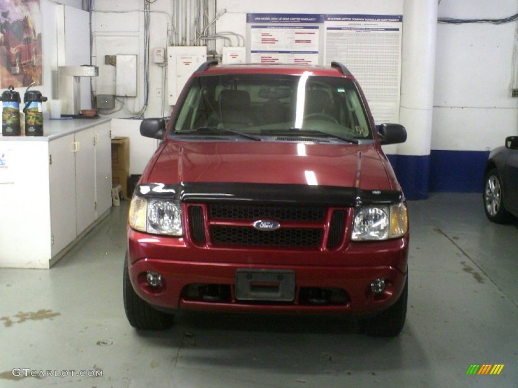 2004 Explorer Sport Trac XLT 4x4 - Red Fire Metallic / Medium Dark Flint/Dark Flint photo #1