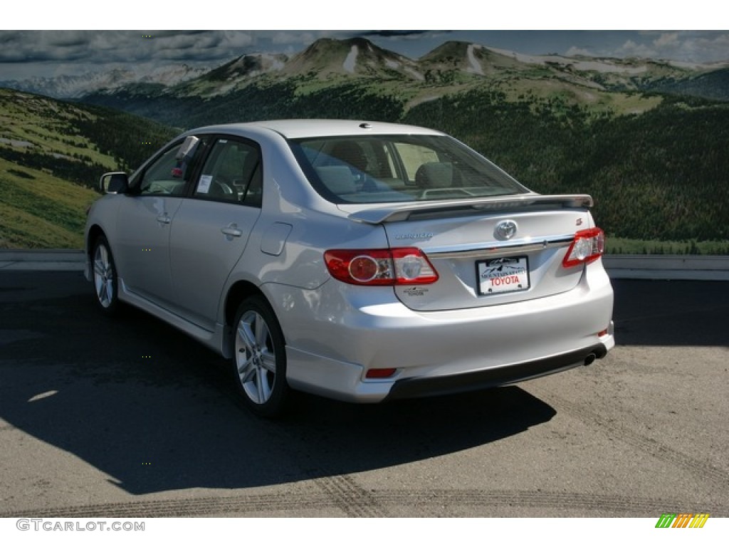 2013 Corolla S - Classic Silver Metallic / Dark Charcoal photo #2